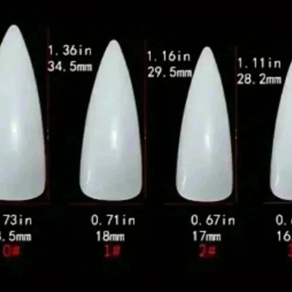 #32 24pcs Glossy Long Stiletto Press-On Nails - Wine Red Gradient with Stripe - Picture 4 of 10